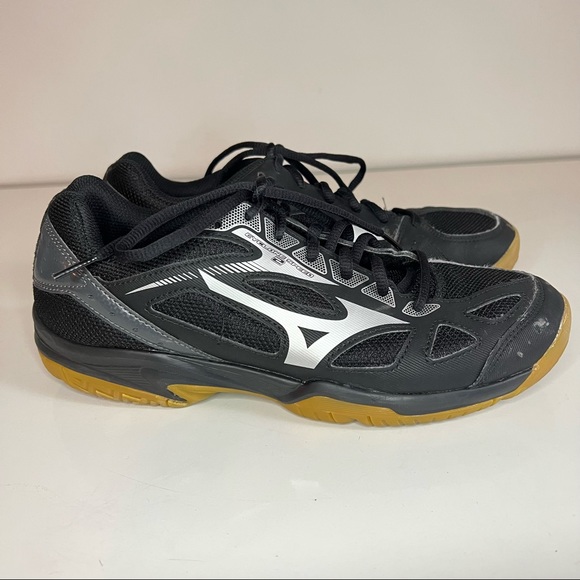 Mizuno Cyclone Speed 2 Volleyball Shoe Black Silver Gum Sole Women’s Size 9 - Picture 4 of 11